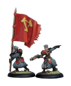 Warmachine: Khador - Winter Guard Officer & Standard Bearer (2)
