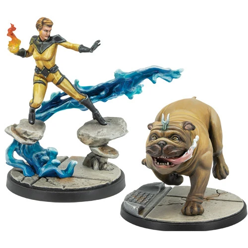 Atomic Mass Games Marvel Crisis Protocol: Crystal & Lockjaw Character Pack 1 Atomic Mass Games Marvel Crisis Protocol: Crystal & Lockjaw Character Pack