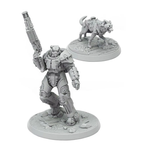 Fallout: Wasteland Warfare - X01 Survivor & Dogmeat 1 Fallout: Wasteland Warfare - X01 Survivor & Dogmeat