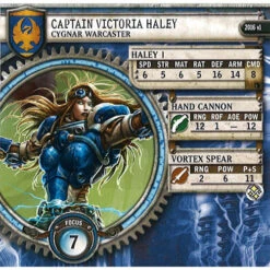 Warmachine: Cygnar - Captain Victoria Haley Warcaster (1)