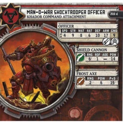 Warmachine: Khador - Man-O-War Shocktrooper Officer Command Attachment (1)