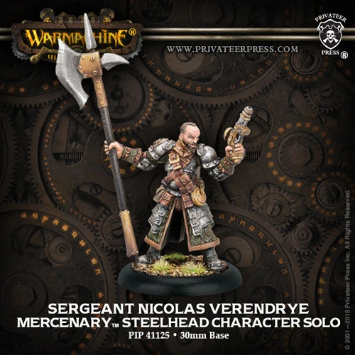 Warmachine: Mercenaries - Sergeant Nicolas Verendrye Steelhead Character Solo (1) (Last Chance) 1 Warmachine: Mercenaries - Sergeant Nicolas Verendrye Steelhead Character Solo (1) (Last Chance)
