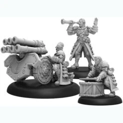 Warmachine: Mercenaries - Steelhead Volley Gun Crew Unit (3)